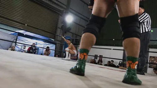 ▲台灣摔角選手HAKKA走過10年摔角生涯，於10月底在竹北舉辦紀念大會，邀請日、韓、台3國多位摔角選手登台同場競技。（圖／全熙影像）