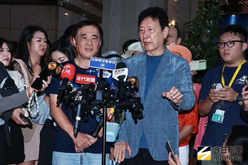 ▲前副主席郝龍斌參選黨主席獲戰鬥藍發起人趙少康力挺，但趙少康在近期的爭議，也讓郝龍斌難以切割。（圖／記者吳翊緁攝，2025.09.18）