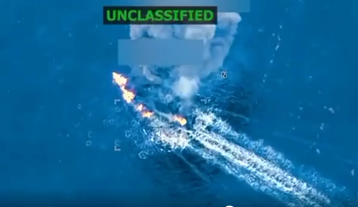 ▲川普當地時間19日在自家社群平台上宣布，美軍又對一艘涉嫌販毒的船隻，發動1次致命軍事打擊。（圖／翻攝自truthsocial.com/@realDonaldTrump）