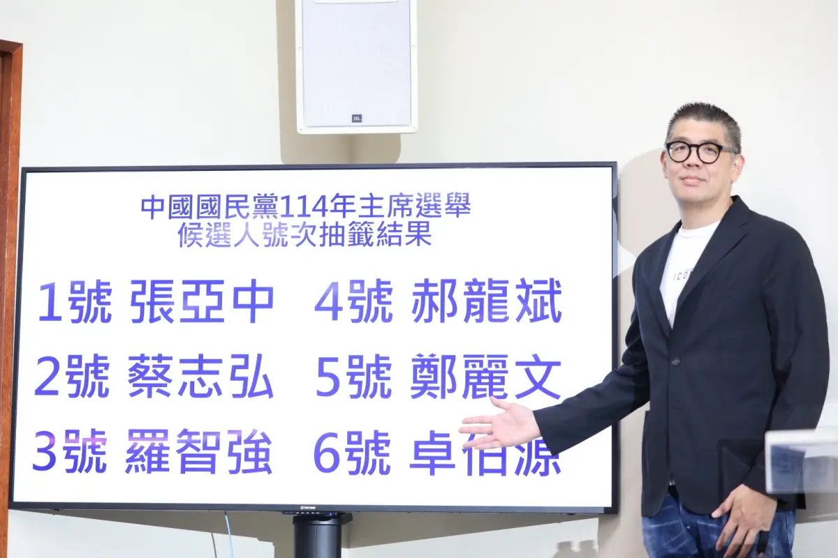 ▲國民黨主席選舉候選人資格審查及號次抽籤完成。（圖／國民黨提供）