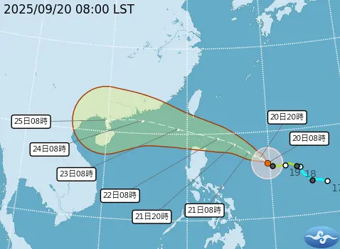 ▲樺加沙颱風（圖／取自中央氣象署cwa.gov.tw）