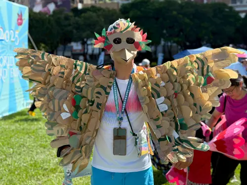 ▲結合環保、永續的創意鳥類變裝打扮(圖／參山處提供2025.9. 20)