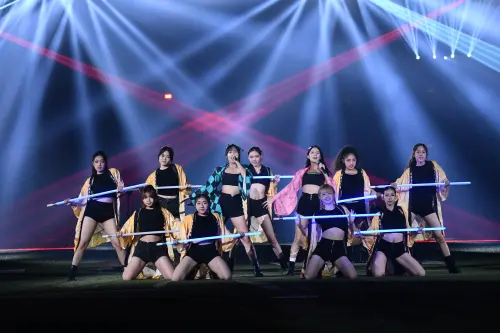 ▲Kapo與潔潔展開合作，選用鬼滅之刃主題曲《紅蓮華》作為主題唱跳舞曲。（圖／記者林柏年攝,2025.09.20）