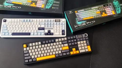 ▲AULA 狼蛛 F108Pro原廠在出廠前都有進行軸體預潤，省去玩家自己潤軸的時間，比自己手工潤滑更平均。（圖／欣亞數位提供）