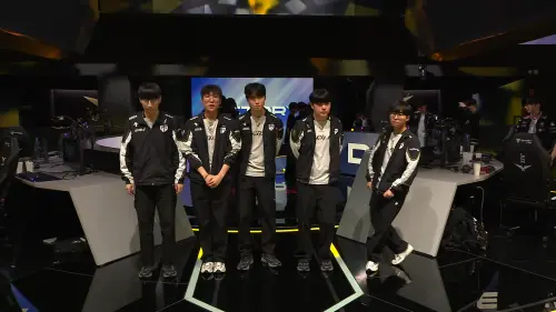 ▲GEN.G 3:2 擊敗 T1，讓T1確定成為今年LCK 世界賽第四種子。（圖／YT@LCK）