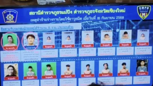 ▲警方已逮捕涉案的15名幫派成員，並確認24歲的緬甸籍男子賽艾貌（Sai Aik Maung）是手持彎刀的主要行兇者。（圖／翻攝自清萊時報）