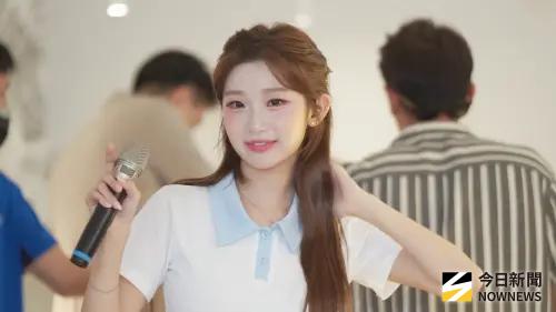 ▲李珠珢自19日起的台灣大哥大代言人活動起，一路到今天都沒有好好休息，導致身體微恙。（圖／記者張一笙攝）