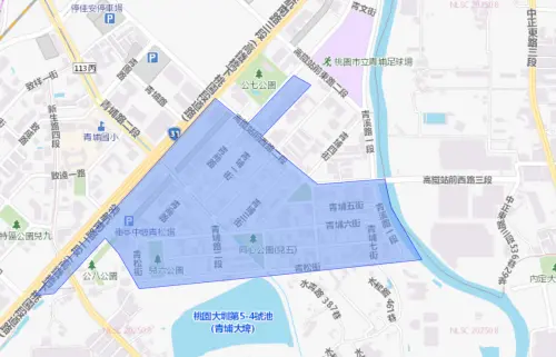 ▲中壢區9月24日停水範圍，當天影響約5小時。（圖／自來水公司）