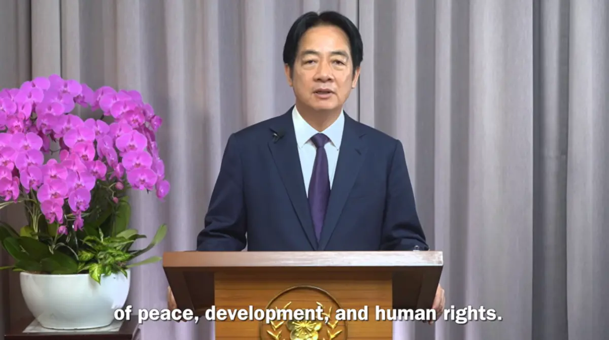 ▲上千名志工湧入花蓮光復鄉協助救災，賴總統臉書發文感謝，並呼籲民眾先到分配站登記。（圖／擷取自總統府YT）