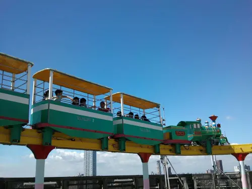 ▲大立百貨空中樂園的最大特色，就是有部分高處設施可以俯瞰高雄市景。（圖／取自大立百貨臉書）