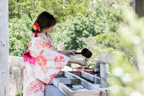 ▲入住綠舞國際觀光飯店，可享經典浴衣體驗換穿體驗。（圖／綠舞國際觀光飯店提供）