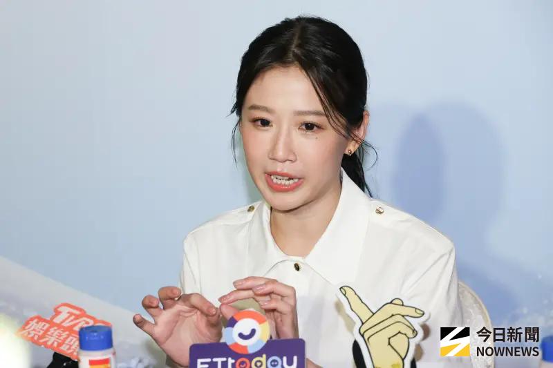 ▲方志友（如圖）和老公楊銘威日前替好友王柏傑慶生，送他一個「解脫生日蛋糕」，上面的字樣是林映唯的主意，也是看新聞才知他和謝欣穎分手，私下對感情事不會過問。（圖／記者陳明安攝）