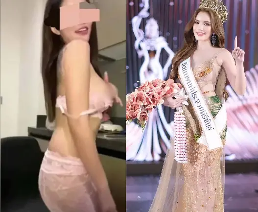 ▲泰國27歲選美小姐蘇潘妮（Suphannee Baby Noinonthong）日前才在巴蜀府選美比賽中奪得后冠，但僅過一天，她過去曾拍攝的「性感影片」就在網路上被瘋傳，慘遭主辦單位取消資格。（圖／翻攝自Amarin TV、สุพรรณี น้อยโนนทอง臉書）