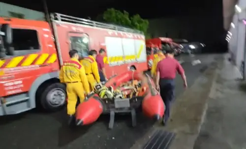 ▲ 花蓮縣消防局表示，請高雄市仍持續保持最高戒備，若有進一步需求，將立即投入特搜隊及必要裝備，協助搶救。