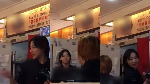 ▲河智媛（如圖）18歲時曾在燒肉店打工，短短9秒影片狂吸上萬人按讚。（圖／河智媛 IG @hajiwon.22）