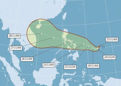 天氣預報／樺加沙颱風掰了！花東還有豪雨　博羅依颱風預估路徑曝
