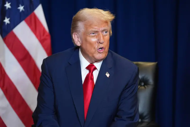 ▲美國總統川普（Donald Trump）對俄烏戰爭立場出現改變，表示他相信烏克蘭能夠奪回俄羅斯自入侵以來佔領的所有領土。（圖／美聯社／達志影像）