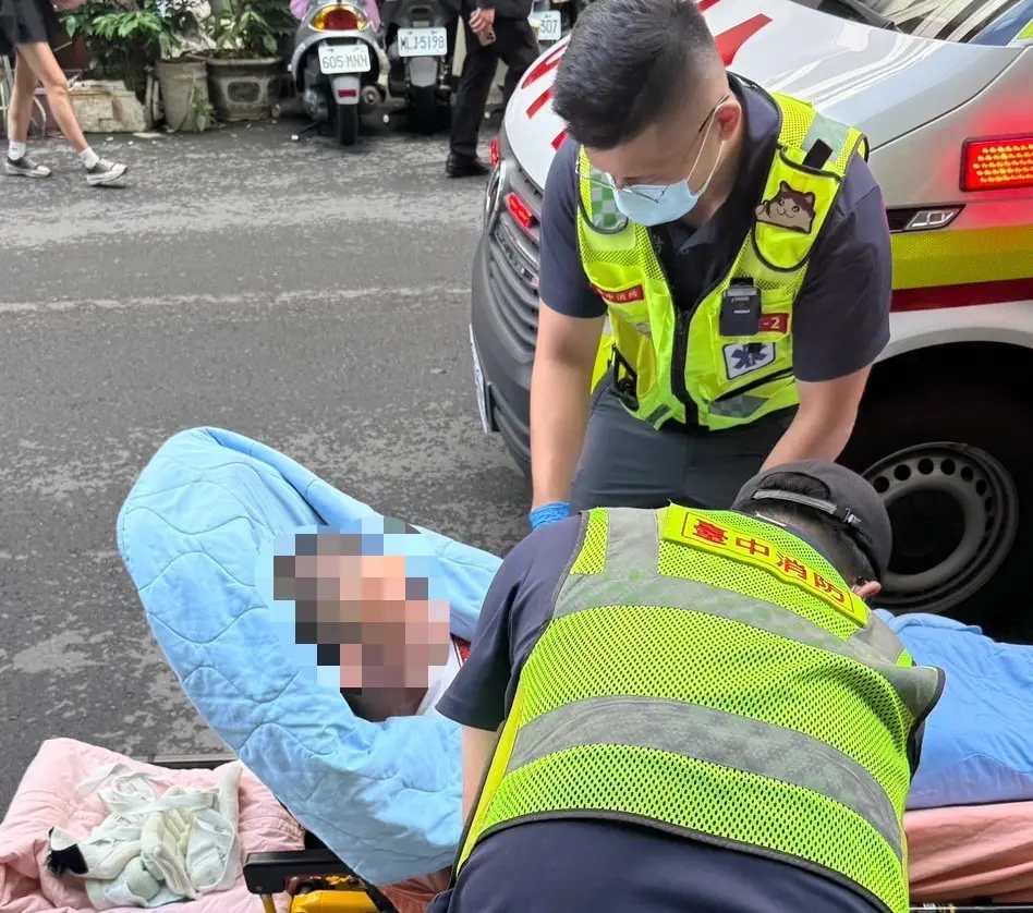 ▲恐嚇要對市府開槍的張姓男子，被捕時仍神智不清。（圖／台中市政府提供，2025.09.24）