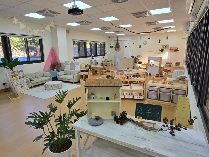 ▲公共化幼兒園室內活動室，圖為新竹縣博愛非營利幼兒園（圖／教育部提供）
