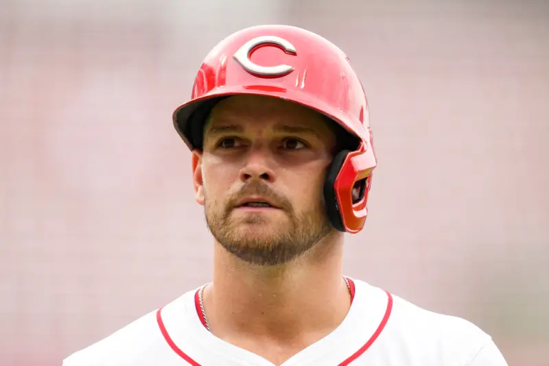 ▲MLB辛辛那提紅人隊3A的29歲內野工具人喬丹（Levi Jordan），單場完成場上9個位置的「完全守備」紀錄，包含擔任投手、第九局則改任捕手配球。（圖／美聯社／達志影像）