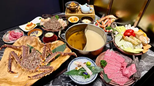 二本松涮涮屋「帝王蟹五吃」！活蟹刺身、海膽茶泡飯　免費送和牛
