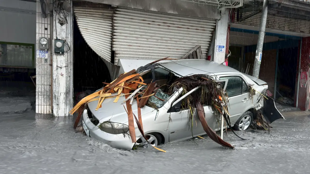 ▲花蓮馬太鞍溪堰塞湖溢流重創光復鄉。（圖／讀者提供）