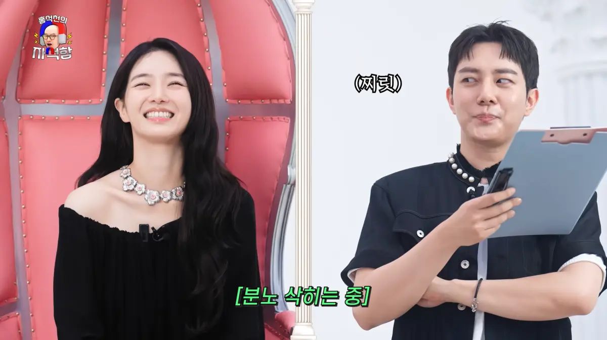 ▲朴圭瑛（左）才是真正男神收割機，出道以來合作的男演員陣容超華麗，還二度合作車銀優，讓主持人邊介紹邊嫉妒到狂翻白眼。（圖／YouTube@topgaybox）