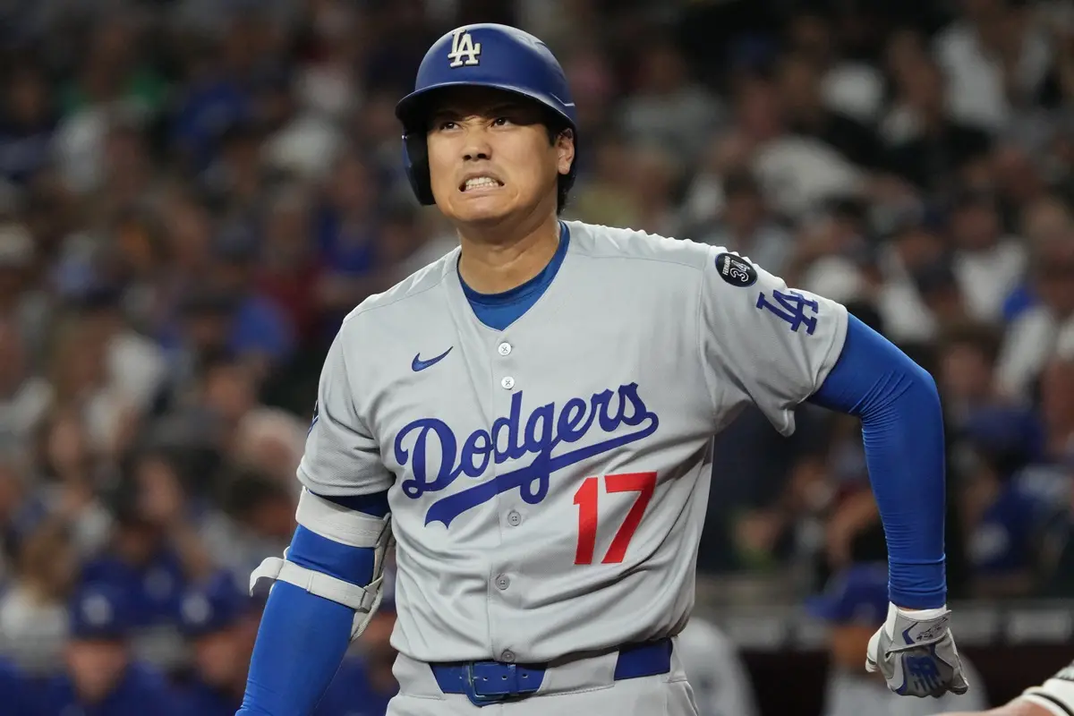 ▲MLB季後賽即將開打，《富比士》罕見提出紅人爆冷劇本，點名道奇球星大谷翔平（Shohei Ohtani）恐遭壓制，「紅色奇蹟」成為系列戰最大看點。（圖／美聯社／達志影像）