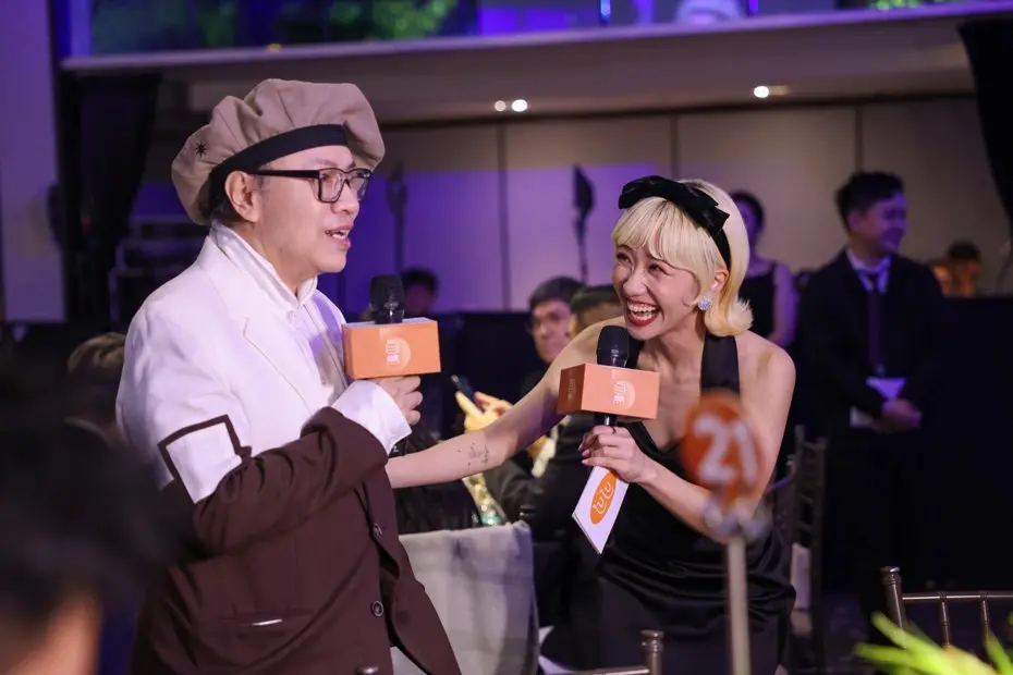 ▲蔡康永在活動中猛虧陳漢典，讓Lulu（右）無法招架，這段訪談也被部分網友罵不得體，Lulu出面解釋，蔡康永私下很祝福他們。（圖／500輯攝影團隊提供）