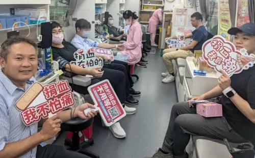 ▲台灣中油公司煉製事業部舉辦熱血傳愛捐血活動，吸引煉製事業部員工、眷屬及協力廠商踴躍捐血。(圖／中油煉製事業部提供)