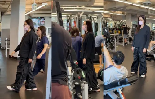 ▲王祖賢被捕捉現身加拿大健身房。（圖／微博@芒果撈小萌主）