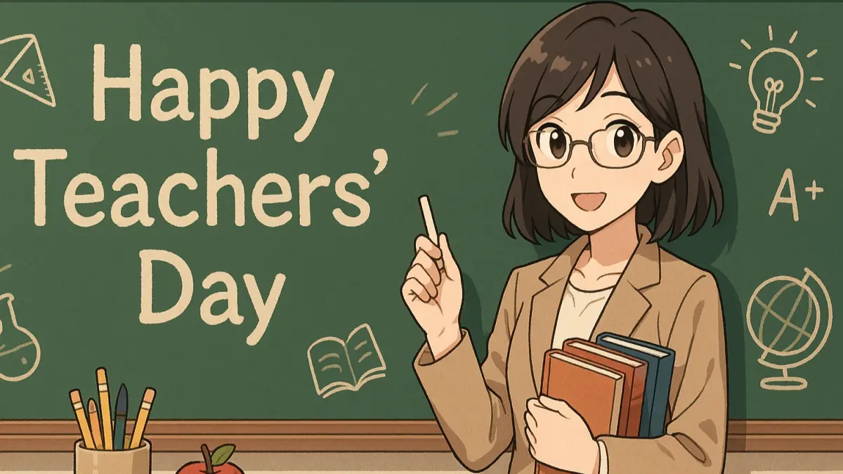 ▲2025教師節快樂貼圖免費下載！還有教師節卡片圖案、教師節祝福語八字金句一次打包。（圖／家庭消費中心製）