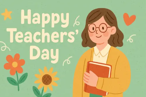 ▲2025「教師節快樂」賀卡圖案。（圖／家庭消費中心製）