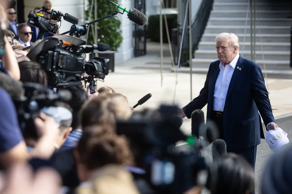 ▲美國總統川普（Donald Trump）26日表示，「看起來我們就加薩問題達成了協議」，並稱這份協議能夠帶來和平。（圖／美聯社／達志影像）