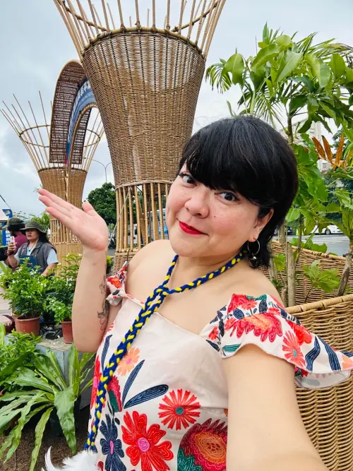 ▲杜詩梅（如圖）與好友鍾欣凌一同四處奔走，夠同籌措物資進花蓮光復鄉。（圖／翻攝字杜詩梅臉書）