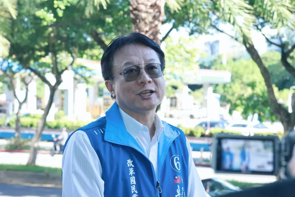 ▲彰化縣前縣長卓伯源不滿國民黨主席電視辯論會未受邀。（圖／記者吳翊緁攝 ）