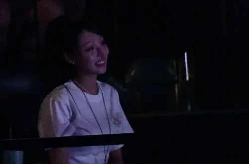 ▲味全龍專屬啦啦隊Dragon Beauties成員林襄（如圖），今（27）日晚間出席公益演唱會，欣賞多位富邦啦啦隊成員的演出。（圖／記者林柏年攝影）