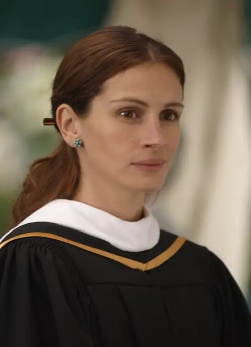 ▲茱莉亞羅勃茲在《蒙娜麗莎的微笑》飾演用藝術來啟發女學生思想的老師。（圖／摘自IMDb）