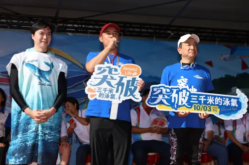 ▲電影《突破：三千米的泳氣》主角范逸臣等人受邀參加開幕儀式。（圖／南投縣政府提供，2025.09.28）