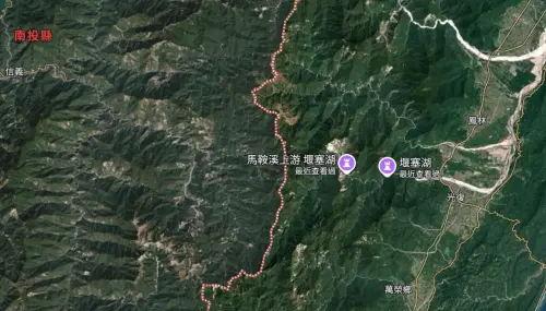 ▲花蓮光復鄉是沖積扇地形，位處於山地河流出口處，上游的堰塞湖是最大的自然風險。（圖／郭鎧紋提供）