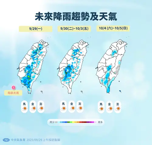 ▲太平洋高壓強勢，台灣未來幾週天氣降雨較少，主要以午後雷陣雨為主。（圖／中央氣象署cwa.gov.tw）