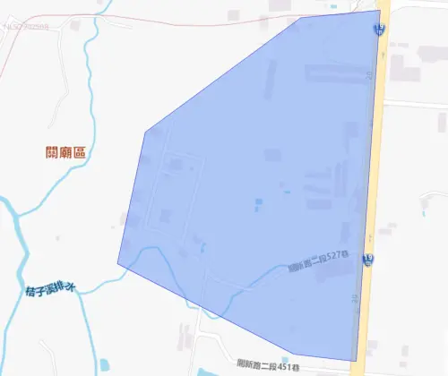 ▲台南市關廟區關新路二段451~689號（單號邊）於9月30日上午8時至下午12時停水。（圖／台灣自來水公司water.gov.tw）