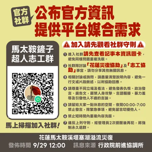 鏟子超人注意！官方志工群一掃即加　7大守則要遵守
