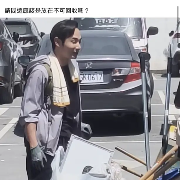 ▲八炯在災區協助災民重建家園，卻挨批太乾淨、作秀等語，反嗆現在是只有國民黨人可以救災嗎。（圖／翻攝自八炯threads）