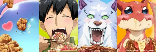 ▲《擁有超常技能的異世界流浪美食家》動畫都把現代美食畫得超級美味！（圖／X@tonsuki_anime）