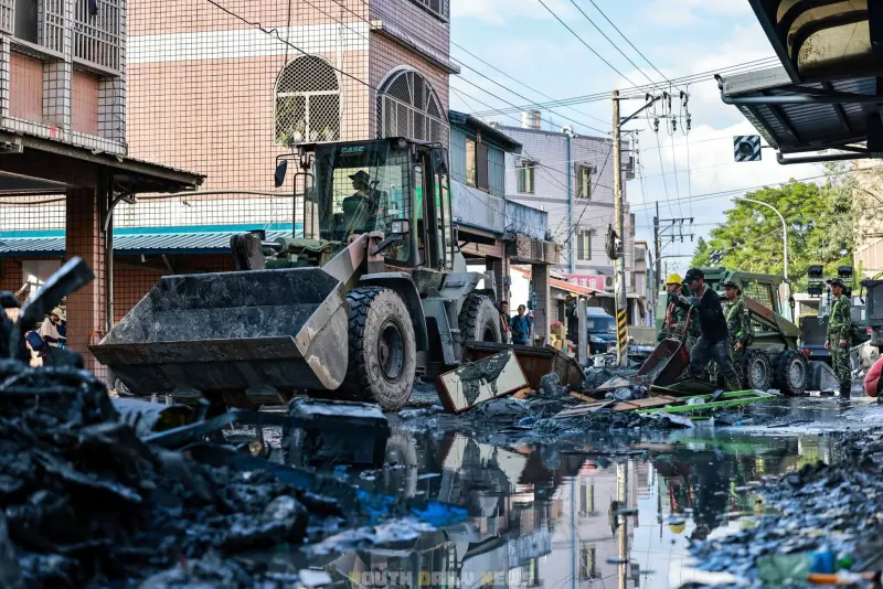 ▲堰塞湖溢流重創花蓮光復，而環管署長則被爆料人在國外參訪，環境部回應已啟動政風調查。（資料照／陸軍司令部提供）