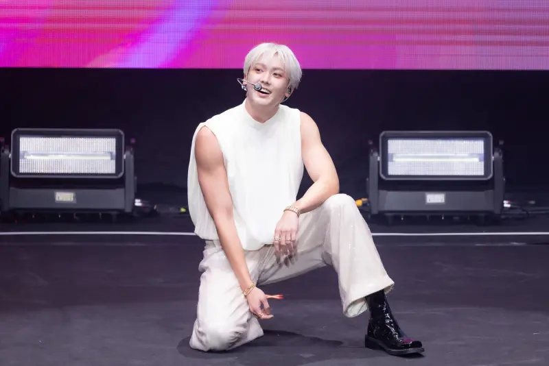 ▲ASTRO尹產賀（YOON SAN-HA）今（29）晚在TICC開唱，他表示6年前ASTRO來台時，也是在同場地舉辦活動，本次SOLO開唱對他來說意義非凡。（圖 / COME ON JKSSP提供）