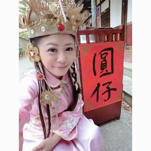 ▲林吟蔚（如圖）在《戲說台灣》裡飾演的湯圓經，活靈活現，受到觀眾喜愛。（圖／翻攝自林吟蔚臉書）