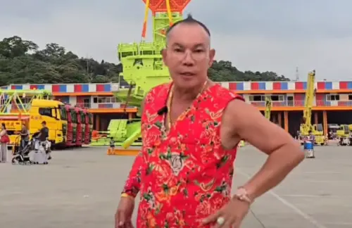 ▲「竹北吊車大王」胡漢龑（如圖）撞臉陳偉霆。（圖／啟德公司臉書）