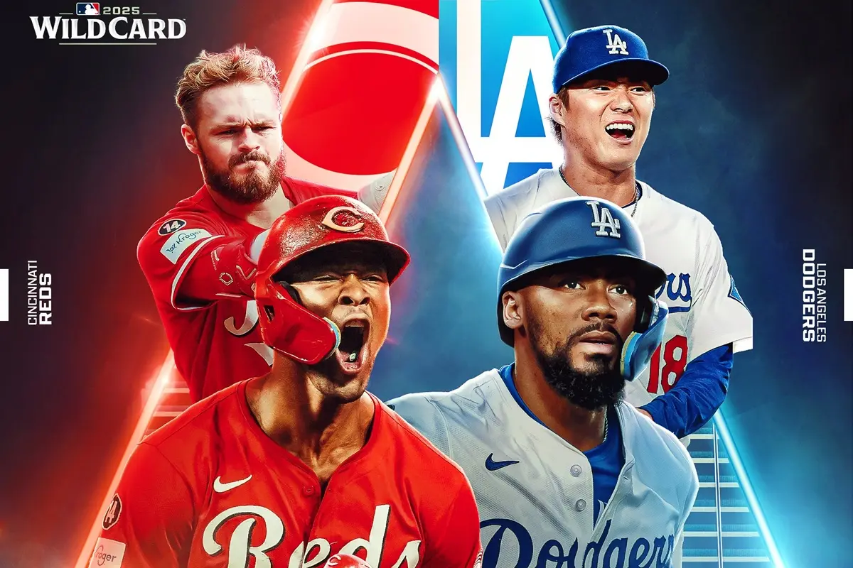 ▲MLB季後賽將於10月1日正式點燃戰火，率先進行的外卡系列賽採三戰兩勝制，連打三天（10月1日到3日），四組對戰同日開打，辛辛那提紅人將對決洛杉磯道奇。（圖／取自MLB X）